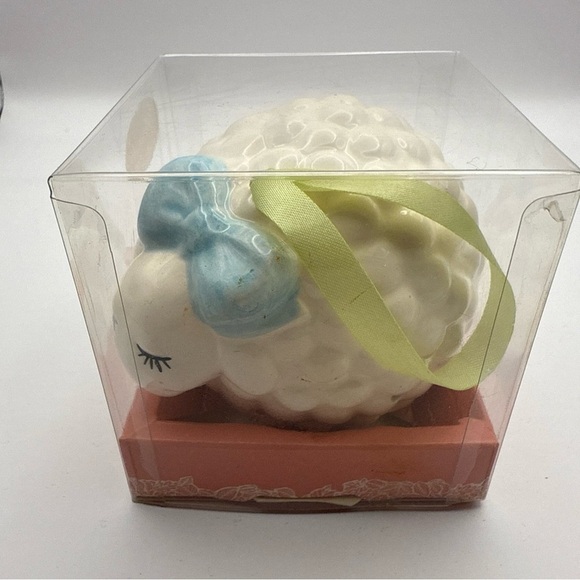 Vintage Karen Carson Creations Ceramic Sheep Lamb Pomander Scent Sachet NIB - Picture 2 of 7
